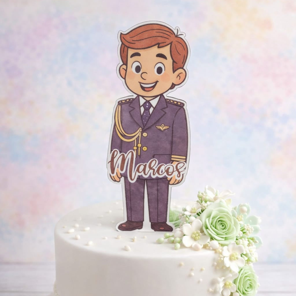 Toppers para tarta personalizado con la foto de tu hijo