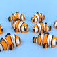 Acuario con 3 peces flexibles 3d – diseño decorativo y coleccionable
