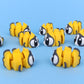 Acuario con 3 peces flexibles 3d – diseño decorativo y coleccionable
