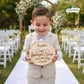 Porta alianzas Rodaja personalizado para anillos boda