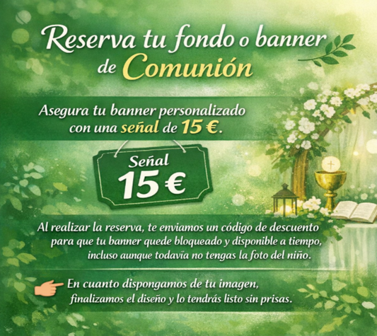 Reserva Banner o fondo