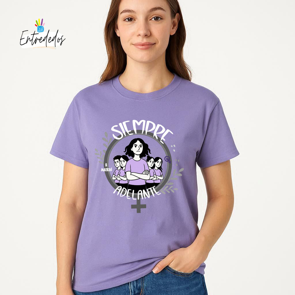 Camiseta Mujer – Siempre adelante I 8M 2026 💪