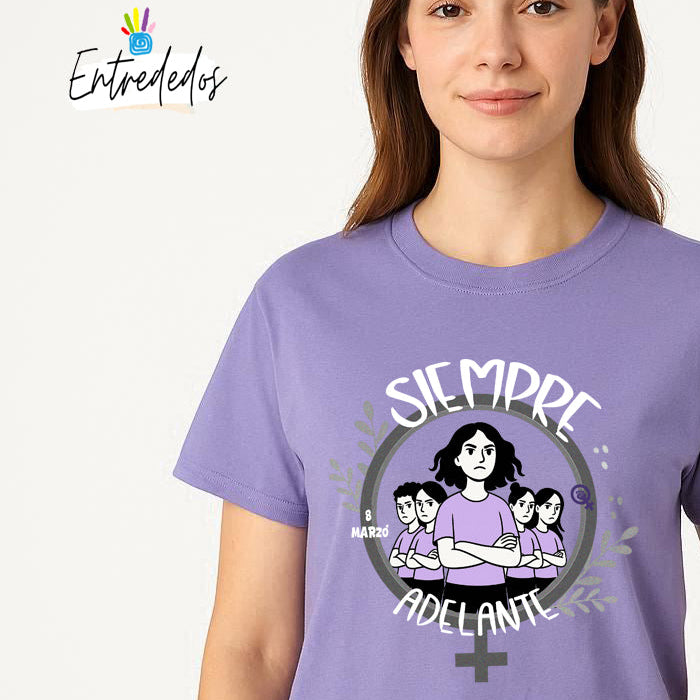 Camiseta Mujer – Siempre adelante I 8M 2026 💪