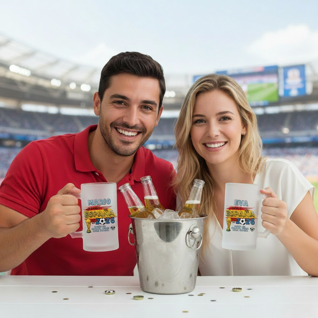 Jarra de Cerveza Mundial FIFA España 2026 Personalizada
