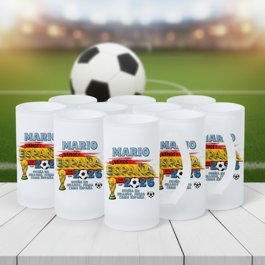 Jarra de Cerveza Mundial FIFA España 2026 Personalizada
