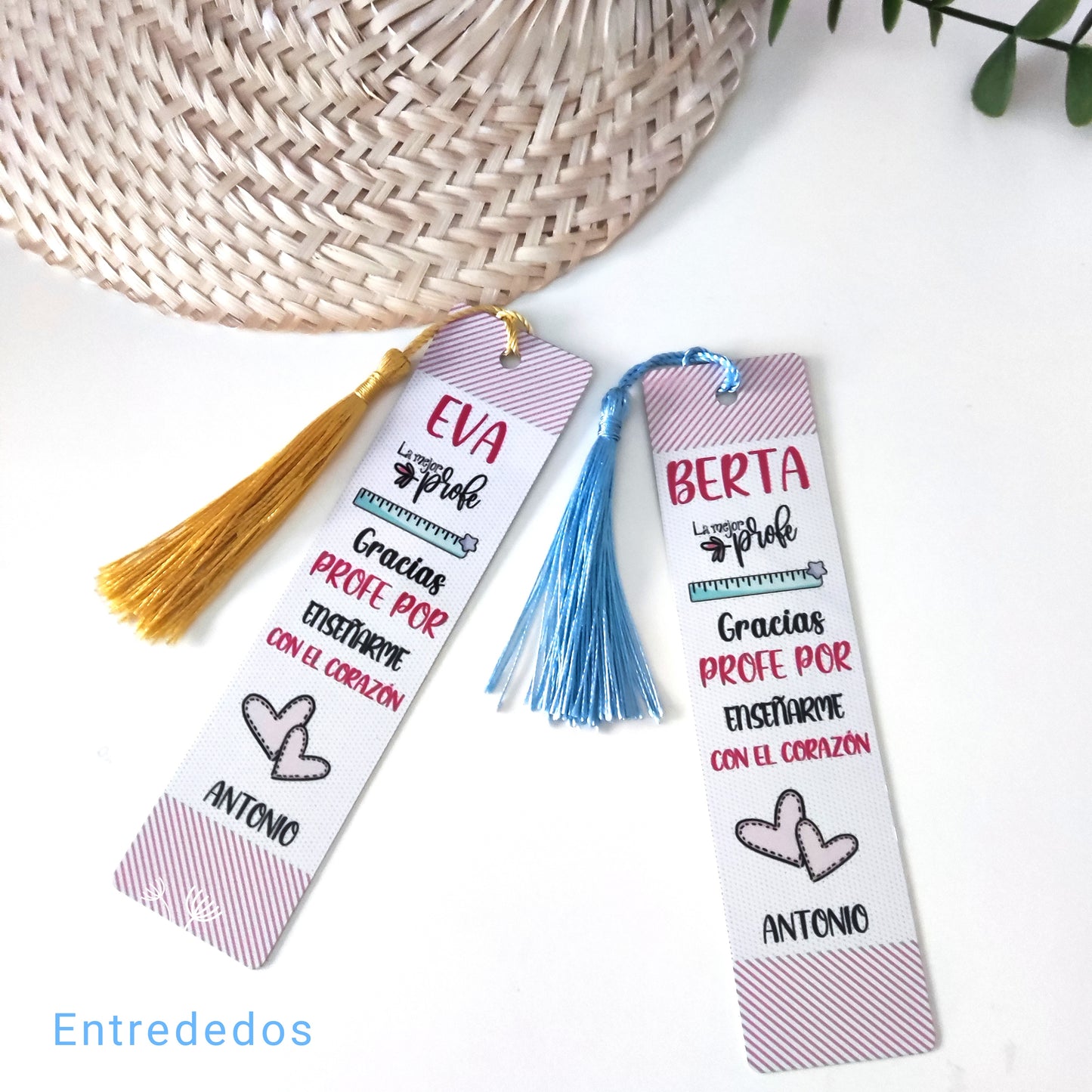 Marcapáginas para profesores personalizados