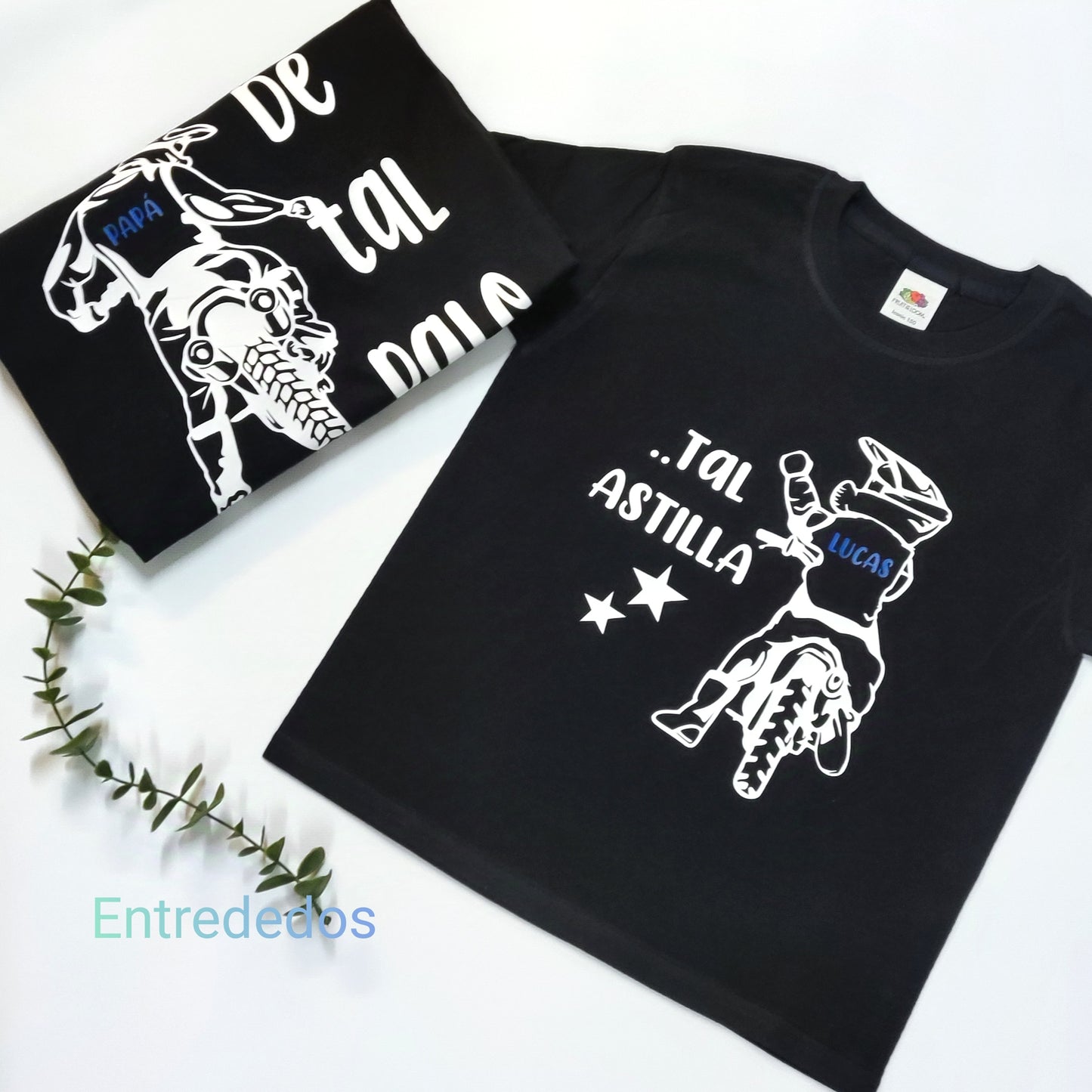 Camiseta Padre e hijo personalizada diseño MOTO O BICICLETA