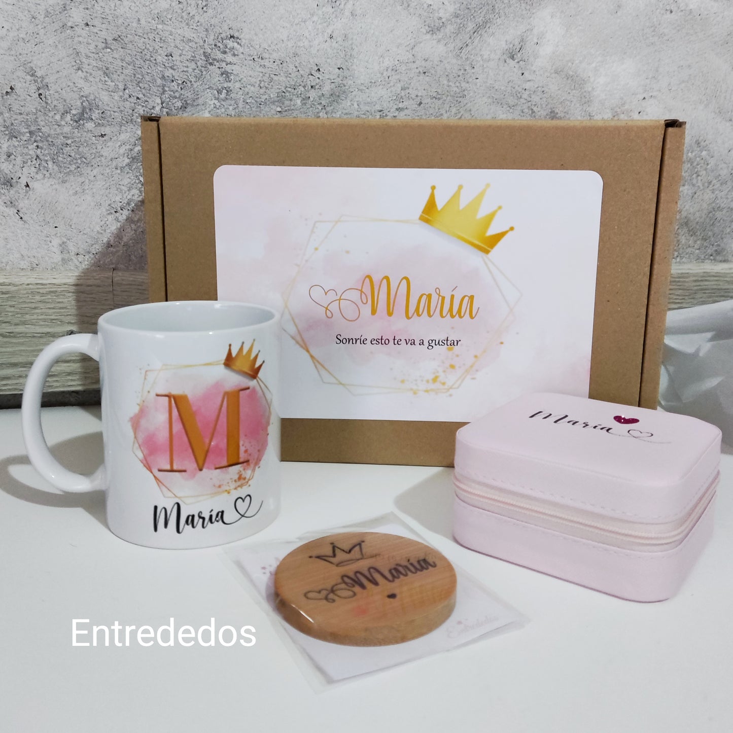 Kit regalo personalizado diseño corona