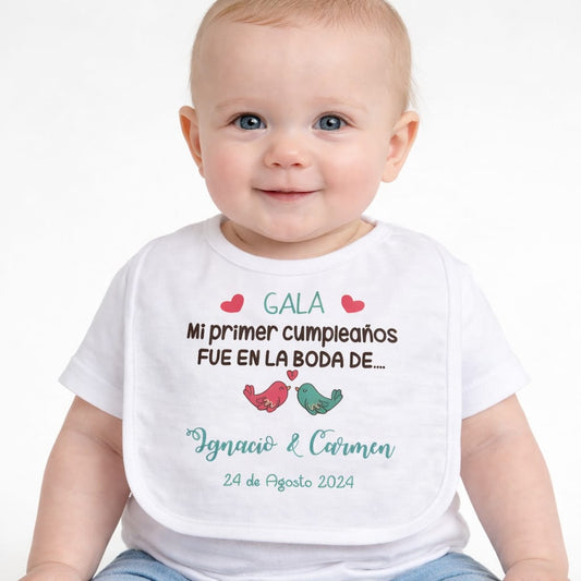 Baberos para Comunión y Boda – Diseño Exclusivo pajaritos