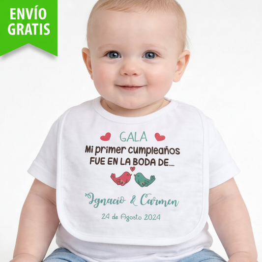 Baberos para Comunión y Boda – Diseño Exclusivo pajaritos