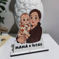 Lámina de Madera Personalizada con Silueta de Tu Fotografía
