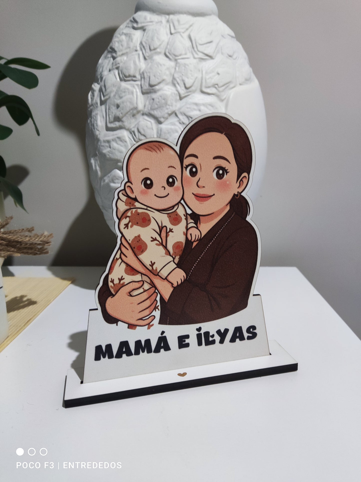 Lámina de Madera Personalizada con Silueta de Tu Fotografía