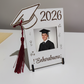 Marco lamina madera con foto para graduación
