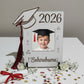 Marco lamina madera con foto para graduación