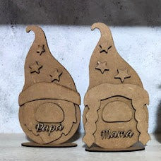 🎄 Gnomos de madera Navidad personalizado con nombre