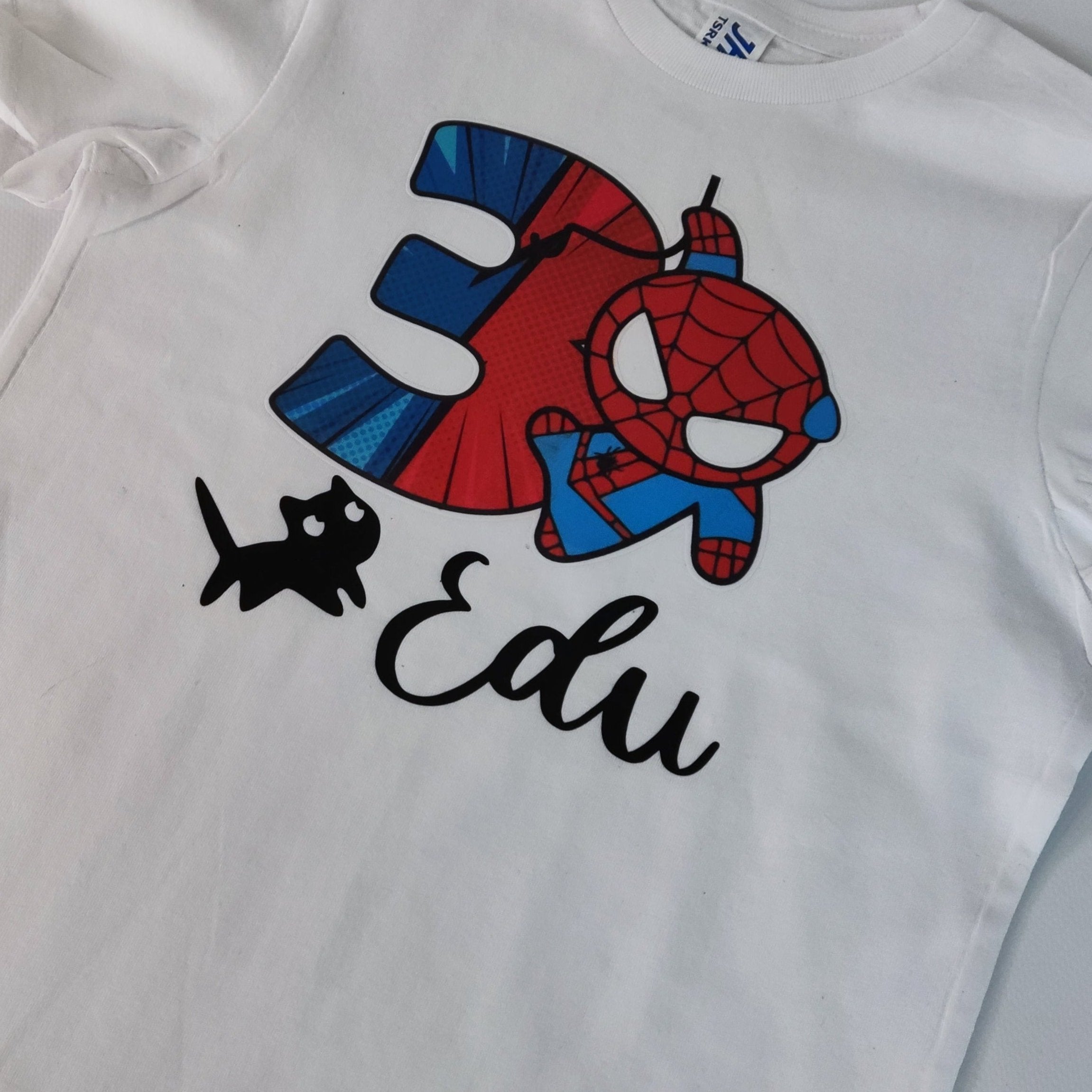 Camisetas de discount spiderman para cumpleaños