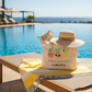 Set de Bolsa de playa personalizada y Abanico - Original