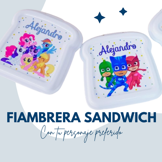 Sandwichera para el cole personalizada