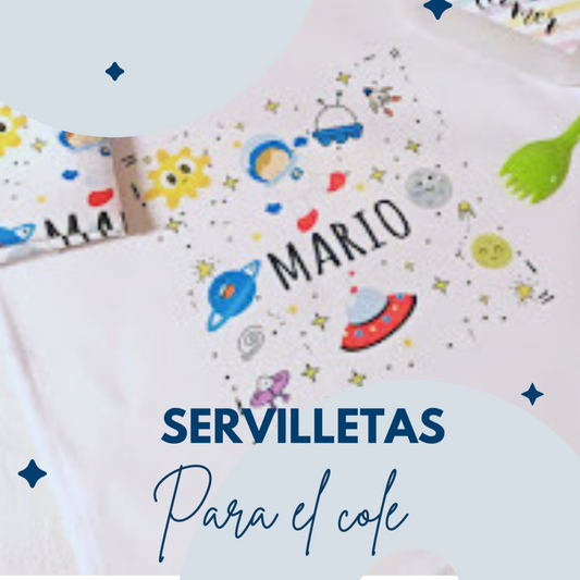 Servilleta escolar personalizada
