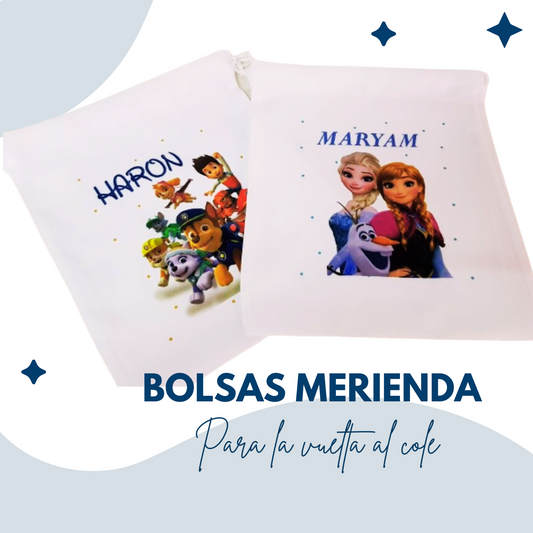 Bolsa de merienda personalizada