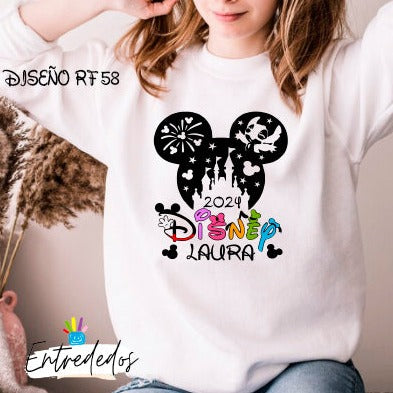 Sudaderas para familias DISNEY personalizada diseño Disney 58