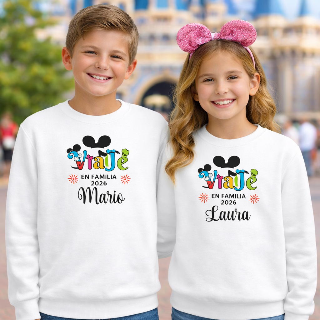 Sudadera Personalizada Viaje en Familia
