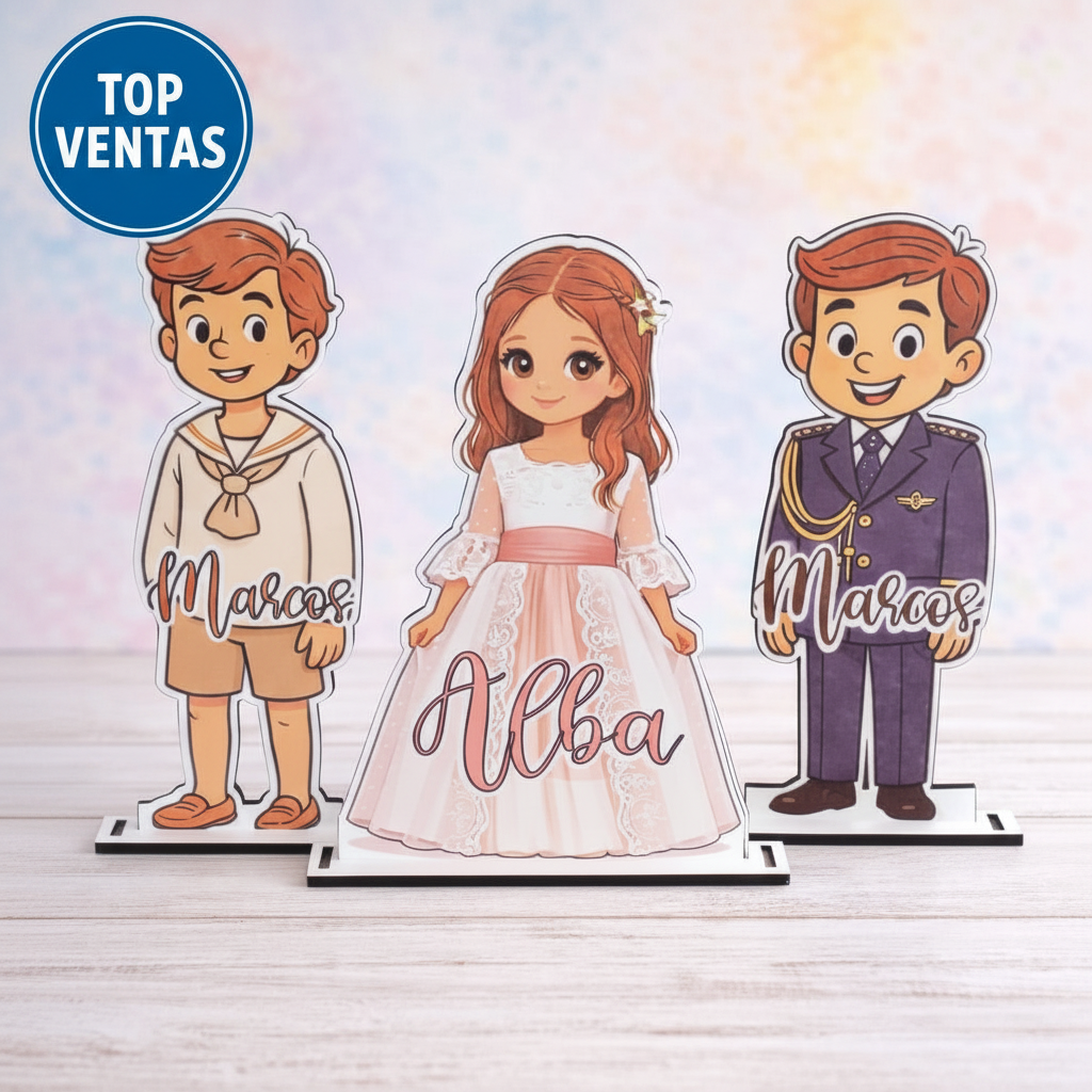 Toppers para tarta personalizado con la foto de tu hijo