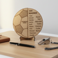 Balón de madera regalo para entrenador de su equipo