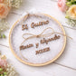 Bastidor Porta Alianzas de Tela con Letras en Madera Personalizado