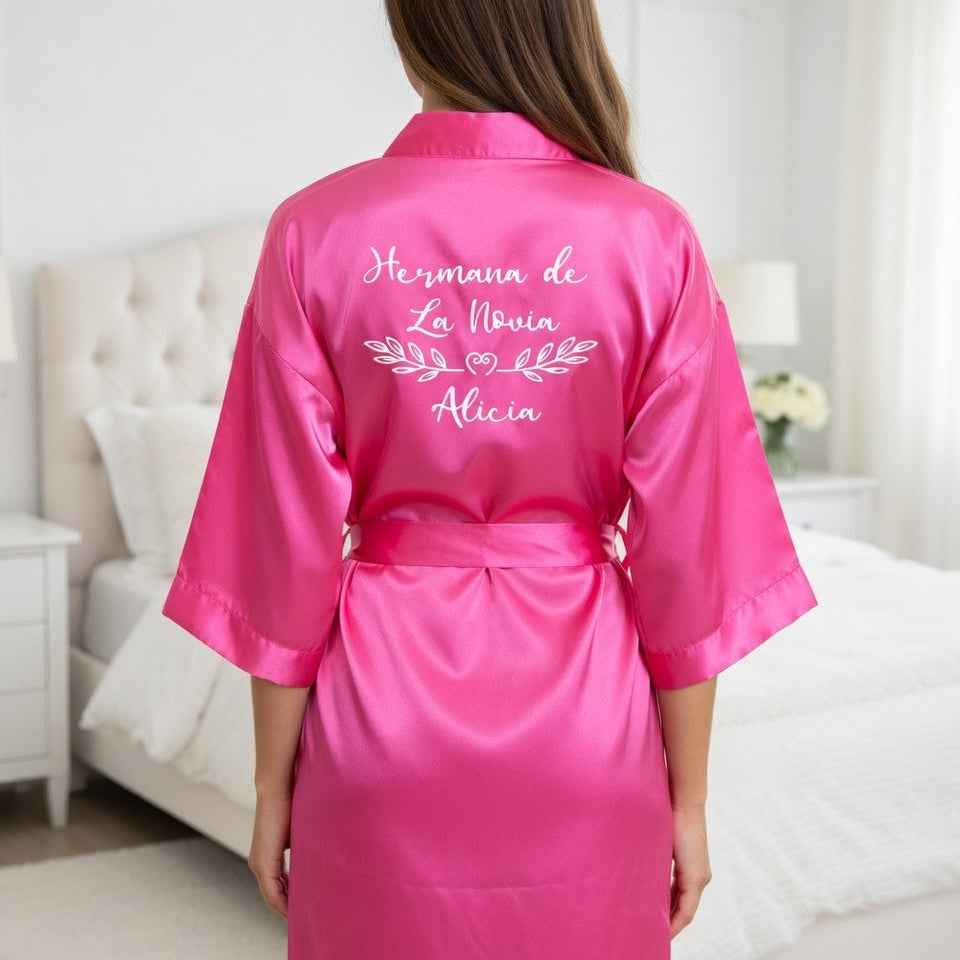 Bata dama de honor personalizada boda