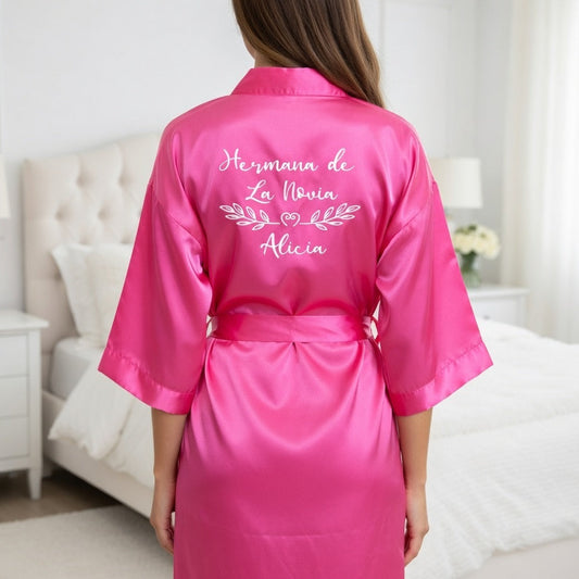 Bata dama de honor personalizada boda