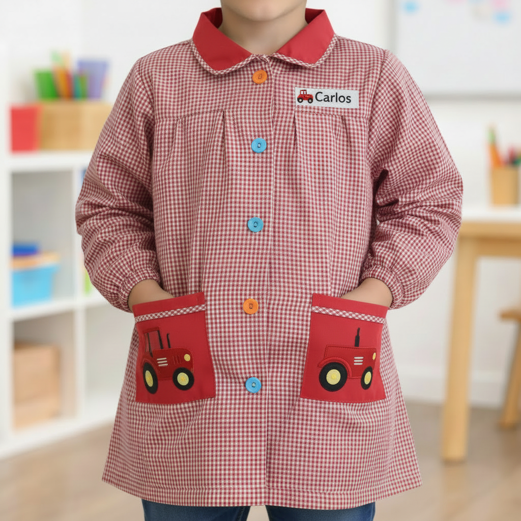 Bata escolar para niños: diseño personalizado y divertido