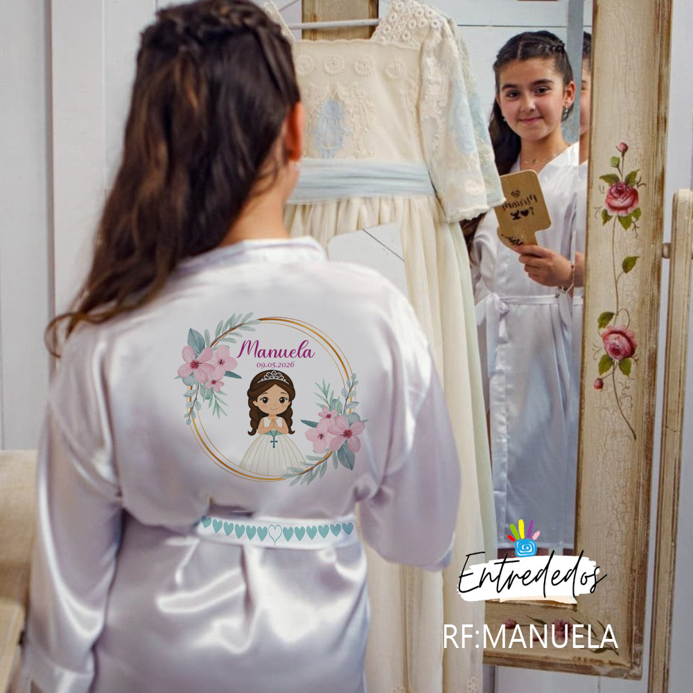 Bata de Comunión con Personaje Personalizado