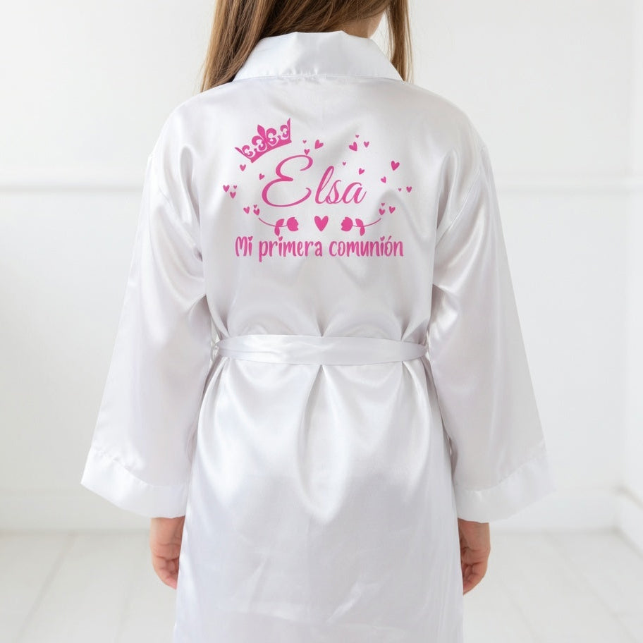 Bata de Comunión de Niña Personalizada- Metálico