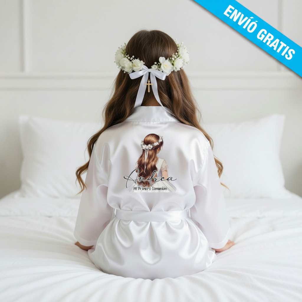 Bata de Comunión con Personaje Personalizado