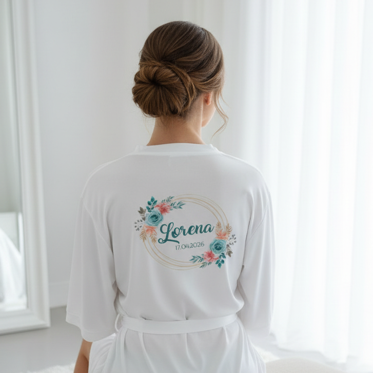 Bata de novia personalizada 28: lujo y estilo premium