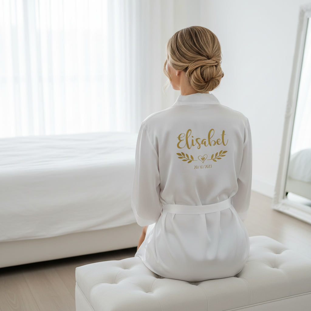 Bata de novia personalizada 2301A: lujo y estilo premium