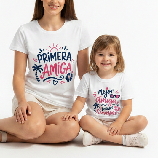 Camisetas madre hija originales personalizadas- Mi Amiga