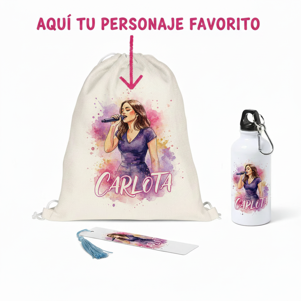 Set Regalo Mochila + Botella 400 ml + Llavero Owala Personalizado