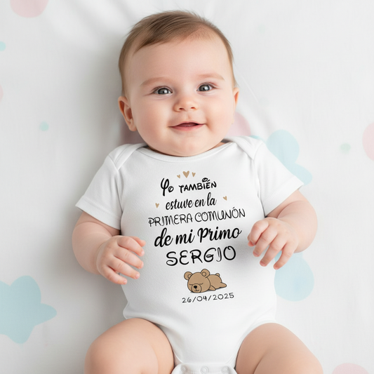 Bodys Infantiles Personalizados para Comunión – Osito