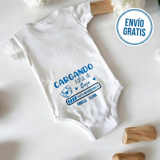 Body Personalizado Cargando Pañal