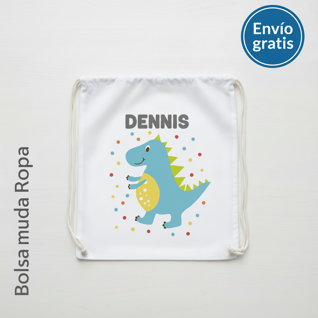 Bolsa para la muda personalizada - Dinos