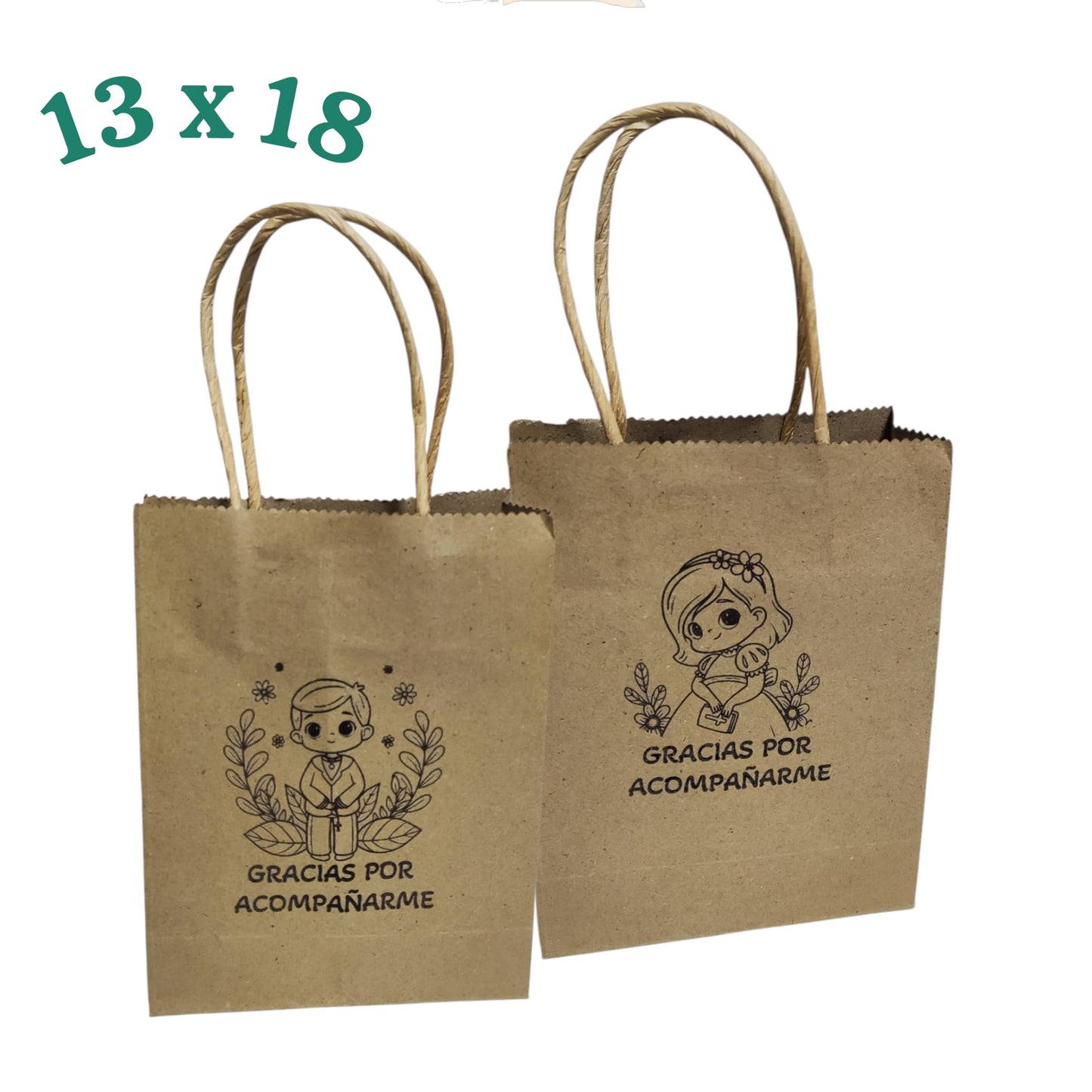 Bolsas de Papel para Comunión 13 x 18