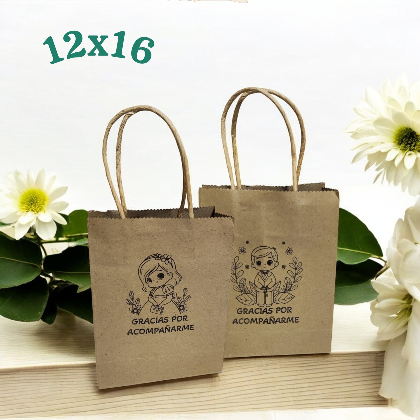 Bolsas de Papel para Comunión 12x16