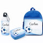 Set Mochila + Botella + Portamerienda Personalizado | Diseño Exclusivo Infantil