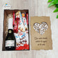 Caja de Madera MDF Personalizable para 2 Copas o Botellas