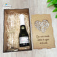Caja de Madera MDF Personalizable para 2 Copas o Botellas