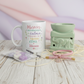 Caja Regalo Profesora con Taza, Quemador de Aceite y Pulsera Inicial