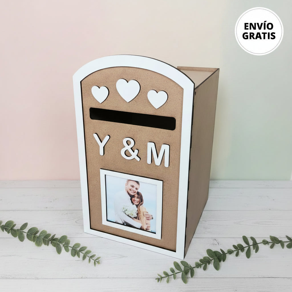caja de dinero personalizada para boda – Entrededos