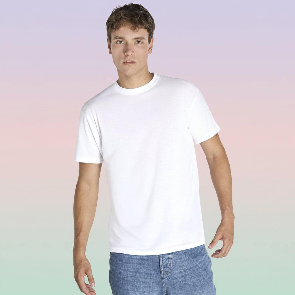 Camiseta personalizada blanca tacto algodón